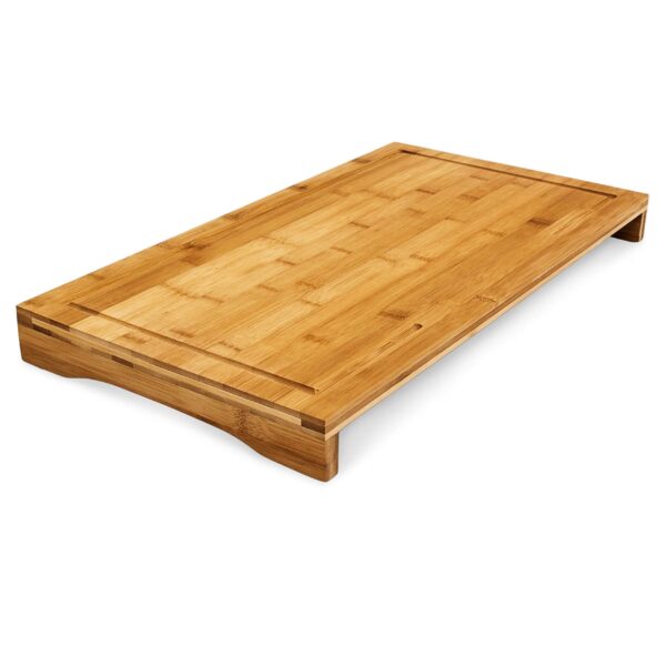 CuisineGarde Planche à découper bambou Protège-plaque 52x29 cm – Image 7