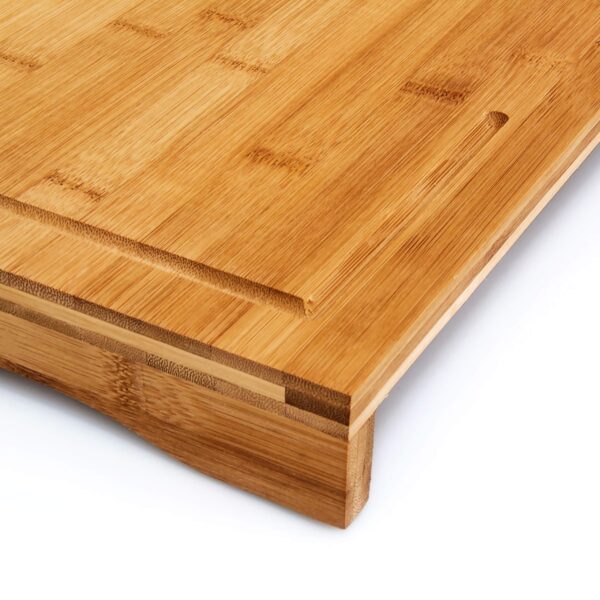CuisineGarde Planche à découper bambou Protège-plaque 52x29 cm – Image 3