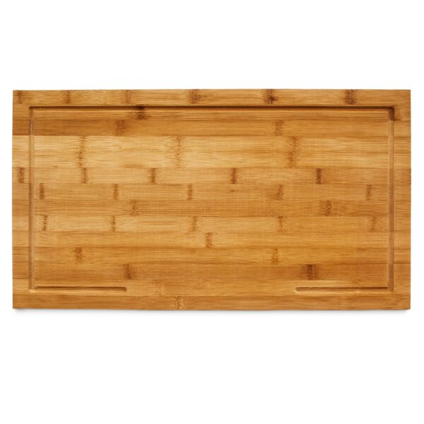 CuisineGarde Planche à découper bambou Protège-plaque 52x29 cm – Image 4