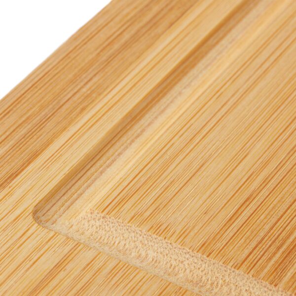 CuisineGarde Planche à découper, bambou, x2, neutre au goût, antidérapante, récupère jus, XXL, HLP 5x52x29cm, nature – Image 5